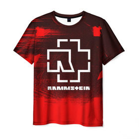 Мужская футболка 3D с принтом RAMMSTEIN в Курске, 100% полиэфир | прямой крой, круглый вырез горловины, длина до линии бедер | Тематика изображения на принте: music | rammstein | rock | группа | музыка | музыканты | рамштайн | рок