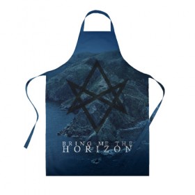 Фартук 3D с принтом Bring Me the Horizon в Курске, 100% полиэстер | общий размер — 65 х 85 см, ширина нагрудника — 26 см, горловина — 53 см, длина завязок — 54 см, общий обхват в поясе — 173 см. Принт на завязках и на горловине наносится с двух сторон, на основной части фартука — только с внешней стороны | amo | bmth | bring me the horizon | oliver sykes | амо | оливер сайкс