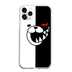 Чехол для iPhone 11 Pro матовый с принтом MONOKUMA в Курске, Силикон |  | anime | bear | black  white | danganronpa | kurokuma | monodam | monokuma | monomi | monotaro | pink | rabbit | school | shirokuma | аниме | главарь | мoноми | монокума | черно белый | школа