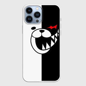 Чехол для iPhone 13 Pro Max с принтом Monokuma открыл рот в Курске,  |  | anime | bear | black  white | danganronpa | kurokuma | monodam | monokuma | monomi | monotaro | pink | rabbit | school | shirokuma | аниме | главарь | мoноми | монокума | черно белый | школа