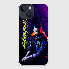 Чехол для iPhone 13 mini с принтом Cyberpunk 2077 в Курске,  |  | cyberpunk | future | implant | neon | noir | punk | retrowave | robots | techno | witcher | будущее | градиент | игры | киберпанк | мужские | неон | нуар | премьера | текстура | техно