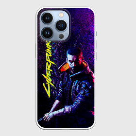 Чехол для iPhone 13 Pro с принтом Cyberpunk 2077 в Курске,  |  | Тематика изображения на принте: cyberpunk | future | implant | neon | noir | punk | retrowave | robots | techno | witcher | будущее | градиент | игры | киберпанк | мужские | неон | нуар | премьера | текстура | техно