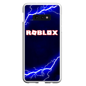 Чехол для Samsung S10E с принтом ROBLOX в Курске, Силикон | Область печати: задняя сторона чехла, без боковых панелей | game | gamer | logo | minecraft | roblox | simulator | игра | конструктор | лого | симулятор | строительство | фигура