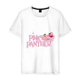 Мужская футболка хлопок с принтом Розовая пантера в Курске, 100% хлопок | прямой крой, круглый вырез горловины, длина до линии бедер, слегка спущенное плечо. | cartoon network | moda | nickelodeon | panther | pink | pink panther | style | styles | summer | аксессуары | женская одежда | животные | красота | лето | мода | модная одежда | молодость | мультик | мультфильм | пантера | подарок