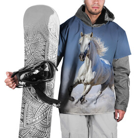 Накидка на куртку 3D с принтом Белая лошадь в Курске, 100% полиэстер |  | animal | beautiful | gloss | horse | mane | mustang | muzzle | nature | snow | white | wild | winter | белый | грива | дикий | животное | зима | конь | красивый | лоск | лошадь | мустанг | природа | скакун | снег