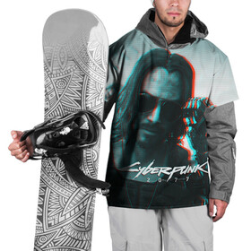 Накидка на куртку 3D с принтом Cyberpunk 2077 в Курске, 100% полиэстер |  | cyberpunk | cyberpunk 2077 | samurai | игры | киану ривз | киберпанк | самурай