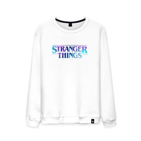 Мужской свитшот хлопок с принтом ОЧЕНЬ СТРАННЫЕ ДЕЛА в Курске, 100% хлопок |  | 