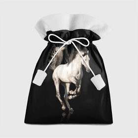 Подарочный 3D мешок с принтом Серный в яблоках конь в Курске, 100% полиэстер | Размер: 29*39 см | animal | beautiful | black | gloss | horse | mane | mustang | muzzle | white | wild | белый | в яблоках | грива | дикий | животное | конь | красивый | лоск | лошадь | мустанг | серый | скакун | черный