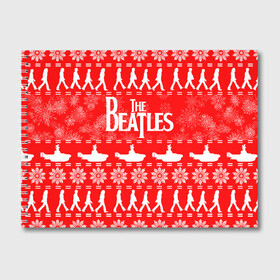 Альбом для рисования с принтом The Beatles (6) в Курске, 100% бумага
 | матовая бумага, плотность 200 мг. | Тематика изображения на принте: beatles | merry christmas | music | rock | the beatles | yellow submarine | битлз | джон леннон | легенда | музыка | новогодний свитшот | новый год | пит бест | рок