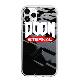 Чехол для iPhone 11 Pro матовый с принтом Doom Blocks в Курске, Силикон |  | cacodemon | doom | eternal | вечность | вечный | дум | итёрнал | какодемон | этернал