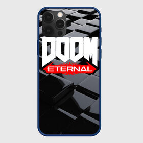 Чехол для iPhone 12 Pro с принтом Doom Blocks в Курске, силикон | область печати: задняя сторона чехла, без боковых панелей | Тематика изображения на принте: cacodemon | doom | eternal | вечность | вечный | дум | итёрнал | какодемон | этернал