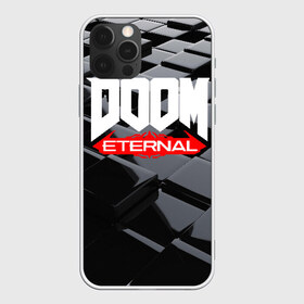 Чехол для iPhone 12 Pro Max с принтом Doom Blocks в Курске, Силикон |  | Тематика изображения на принте: cacodemon | doom | eternal | вечность | вечный | дум | итёрнал | какодемон | этернал