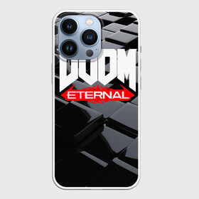 Чехол для iPhone 13 Pro с принтом Doom Blocks в Курске,  |  | Тематика изображения на принте: cacodemon | doom | eternal | вечность | вечный | дум | итёрнал | какодемон | этернал