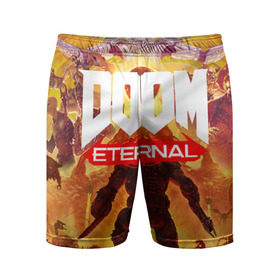 Мужские шорты 3D спортивные с принтом Doom Eternal в Курске,  |  | cacodemon | doom | eternal | вечность | вечный | дум | итёрнал | какодемон | этернал