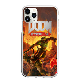 Чехол для iPhone 11 Pro матовый с принтом Doom в Курске, Силикон |  | cacodemon | doom | eternal | вечность | вечный | дум | итёрнал | какодемон | этернал