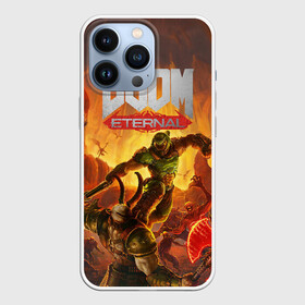 Чехол для iPhone 13 Pro с принтом Doom в Курске,  |  | Тематика изображения на принте: cacodemon | doom | eternal | вечность | вечный | дум | итёрнал | какодемон | этернал