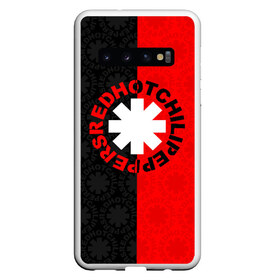 Чехол для Samsung Galaxy S10 с принтом RED HOT CHILI PEPPERS в Курске, Силикон | Область печати: задняя сторона чехла, без боковых панелей | Тематика изображения на принте: music | red hot chili peppers | rhcp | rock | группа | музыка | музыканты | рок | рхчп