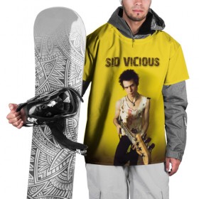 Накидка на куртку 3D с принтом Sid Vicious в Курске, 100% полиэстер |  | england | music | my way | no future | sid and nancy | sid vicious | trash | музыка | панк | рок | сид вишес | сид и ненси