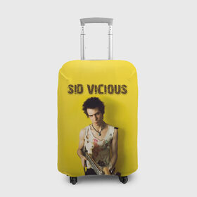 Чехол для чемодана 3D с принтом Sid Vicious в Курске, 86% полиэфир, 14% спандекс | двустороннее нанесение принта, прорези для ручек и колес | england | music | my way | no future | sid and nancy | sid vicious | trash | музыка | панк | рок | сид вишес | сид и ненси