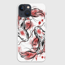 Чехол для iPhone 13 mini с принтом Japan dream в Курске,  |  | Тематика изображения на принте: abstract | acrylic | canvas | dream | japan | original | owl | painting | roots | tree | абстрактный | акриловая живопись | дерево | корни | оригинальный | сакура | холст