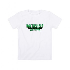 Детская футболка хлопок с принтом BATTLEFIELD VIETNAM в Курске, 100% хлопок | круглый вырез горловины, полуприлегающий силуэт, длина до линии бедер | 