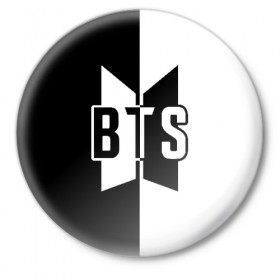 Значок с принтом BTS в Курске,  металл | круглая форма, металлическая застежка в виде булавки | Тематика изображения на принте: bangtan boys | bts | love yourself | бтс
