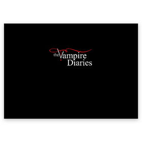 Поздравительная открытка с принтом Дневники Вампира в Курске, 100% бумага | плотность бумаги 280 г/м2, матовая, на обратной стороне линовка и место для марки
 | Тематика изображения на принте: the vampire diaries | дневники вампира