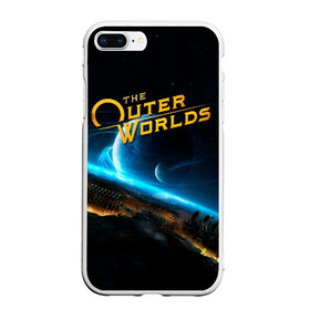 Чехол для iPhone 7Plus/8 Plus матовый с принтом The Outer Worlds в Курске, Силикон | Область печати: задняя сторона чехла, без боковых панелей | Тематика изображения на принте: e3 | fallout: new vegas | neverwinter nights | obsidian entertainment | pathfinder | pillars of eternity | the outer worlds | tow | внешние миры | внешний мир | е3 | игра | обсидиан интертеймент