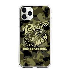 Чехол для iPhone 11 Pro Max матовый с принтом Real men do fishing в Курске, Силикон |  | Тематика изображения на принте: bait | black | fish | fisherman | fishing | hook | man | white | белый | занимается | камуфляж | крючок | мужчина | наживка | настоящий | реальный | рыба | рыбак | рыбалка | черный