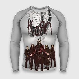 Мужской рашгард 3D с принтом Korn: The Nothing в Курске,  |  | alternative | heavy | korn | koяn | metal | rapcore | rock | the nothing | youll never find me | джонатан дэвис | корн | корни | коян | ню метал | нюметал | рок