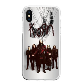 Чехол для iPhone XS Max матовый с принтом Korn The Nothing в Курске, Силикон | Область печати: задняя сторона чехла, без боковых панелей | Тематика изображения на принте: alternative | heavy | korn | koяn | metal | rapcore | rock | the nothing | youll never find me | джонатан дэвис | корн | корни | коян | ню метал | нюметал | рок