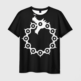 Мужская футболка 3D с принтом Dragon в Курске, 100% полиэфир | прямой крой, круглый вырез горловины, длина до линии бедер | anime | meliodas | seven deadly sins | аниме | мелиодас