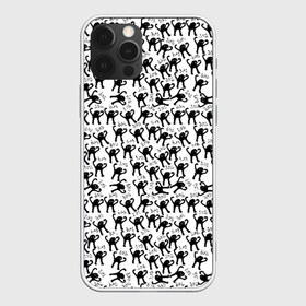 Чехол для iPhone 12 Pro Max с принтом ЪУЪ в Курске, Силикон |  | cursed cat | meme | pattern | truxkot19 | кот мем | мем с котом | мемы | паттерн | прикол | съука | черный кот | ъуъ съука | юмор