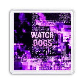 Магнит 55*55 с принтом WATCH DOGS в Курске, Пластик | Размер: 65*65 мм; Размер печати: 55*55 мм | Тематика изображения на принте: action | ct os | ded sec | fox | game | hacker | legion | watch dogs | watch dogs 2 | watch dogs legion | знак лиса | игра | компьютерная игра | легион | хакер