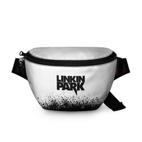 Поясная сумка 3D с принтом LINKIN PARK в Курске, 100% полиэстер | плотная ткань, ремень с регулируемой длиной, внутри несколько карманов для мелочей, основное отделение и карман с обратной стороны сумки застегиваются на молнию | chester bennington | linkin park | mike shinoda | линкин парк