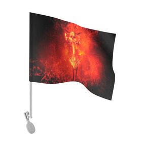 Флаг для автомобиля с принтом DOOM в Курске, 100% полиэстер | Размер: 30*21 см | doom | doom eternal | game | дум