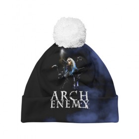 Шапка 3D c помпоном с принтом Arch Enemy в Курске, 100% полиэстер | универсальный размер, печать по всей поверхности изделия | ae | arch enemy | алисса уайт глаз | анджело | арх | архенеме | архэнеми | арч | арчэнеми | даниэль эрландссон | джефф лумис | енеме | инеме | инемэ | майкл эмотт | шарли | энеме | энеми | энемэ