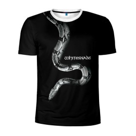 Мужская футболка 3D спортивная с принтом WHITESNAKE в Курске, 100% полиэстер с улучшенными характеристиками | приталенный силуэт, круглая горловина, широкие плечи, сужается к линии бедра | whitesnake | ws | белая змея | блюз | вайт | вайтснек | вс | глэм | джоэл хокстра | дэвид ковердэйл | майкл девин | метал | микеле луппи | реб бич | рок группа | снек | томми олдридж | хард | хеви