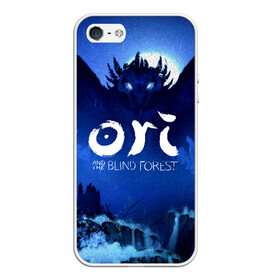 Чехол для iPhone 5/5S матовый с принтом Ori and the Blind Forest в Курске, Силикон | Область печати: задняя сторона чехла, без боковых панелей | Тематика изображения на принте: ori | ori and the blind forest | ori forest | видеоигра | ори | платформер