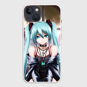 Чехол для iPhone 13 с принтом Мику Хацунэ в Курске,  |  | anime | character | geisha | hatsune miku | japan | kimono | manga | style | аниме | вокалоид | девушки | манга | мульт | оружие | сёдзё | сериал | хатсуне мику