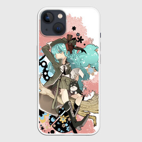 Чехол для iPhone 13 с принтом Мику Хацунэ в Курске,  |  | anime | character | geisha | hatsune miku | japan | kimono | manga | style | аниме | вокалоид | девушки | манга | мульт | оружие | сёдзё | сериал | хатсуне мику