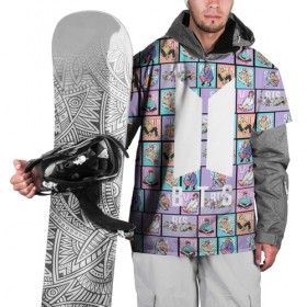 Накидка на куртку 3D с принтом BTS в Курске, 100% полиэстер |  | Тематика изображения на принте: bangtan boys | bts | бтс