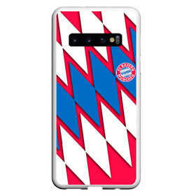 Чехол для Samsung Galaxy S10 с принтом FC Bayern Munchen 2019 в Курске, Силикон | Область печати: задняя сторона чехла, без боковых панелей | Тематика изображения на принте: bayern | football | munchen | бавария | бундеслига | мюнхен | спорт | футбол | футбольный клуб