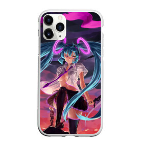 Чехол для iPhone 11 Pro Max матовый с принтом Hatsune Miku в Курске, Силикон |  | anime | character | geisha | hatsune miku | japan | kimono | manga | style | аниме | вокалоид | девушки | манга | мульт | оружие | сёдзё | сериал | хатсуне мику