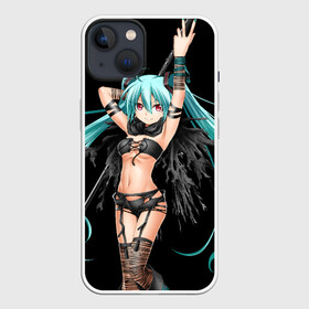 Чехол для iPhone 13 с принтом Мику Хацунэ в Курске,  |  | anime | character | geisha | hatsune miku | japan | kimono | manga | style | аниме | вокалоид | девушки | манга | мульт | оружие | сёдзё | сериал | хатсуне мику