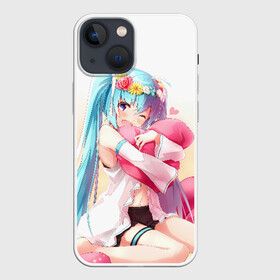 Чехол для iPhone 13 mini с принтом Милый ангел в Курске,  |  | anime | character | geisha | hatsune miku | japan | kimono | manga | style | аниме | вокалоид | девушки | манга | мульт | оружие | сёдзё | сериал | хатсуне мику