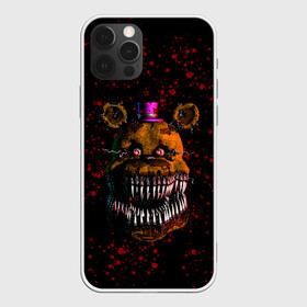 Чехол для iPhone 12 Pro с принтом FNAF Nightmare в Курске, силикон | область печати: задняя сторона чехла, без боковых панелей | blood | five nights at freddy’s | fnaf | game | horror | игра | кровь | пять ночей у фредди | ужас | фнаф | фреди