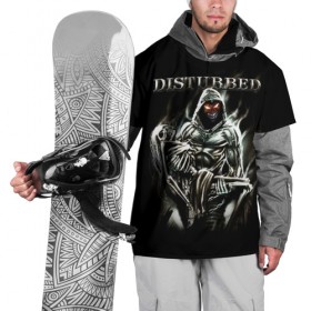 Накидка на куртку 3D с принтом Disturbed в Курске, 100% полиэстер |  | disturbed | heavy metal | the guy | группы | метал | рок