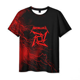 Мужская футболка 3D с принтом Metallica в Курске, 100% полиэфир | прямой крой, круглый вырез горловины, длина до линии бедер | metalica | metallica | группа | джеймс хэтфилд | кирк хэмметт | ларс ульрих | метал | металика | металлика | миталика | музыка | роберт трухильо | рок | трэш | трэшметал | хард | хеви