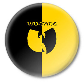 Значок с принтом WU TANG CLAN в Курске,  металл | круглая форма, металлическая застежка в виде булавки | Тематика изображения на принте: wu tang | wu tang clan | ву танг | ву танг клан